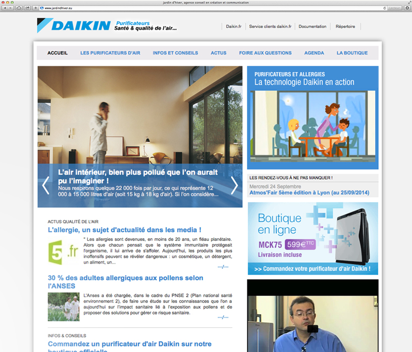 Halte à la pollution dans la maison ! Vite, un purificateur Daikin...